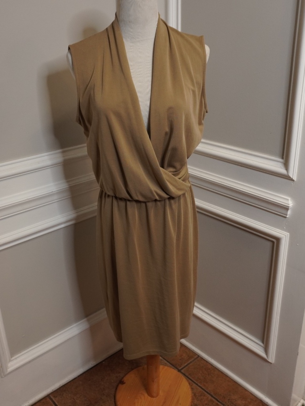 Mango Tan Mini Dress